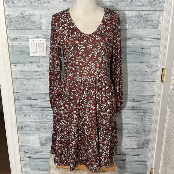 HOTOUCH WOMEN’S CASUAL A-LINE LONG SLEEVE SLEEVE DRESS - Picture 5 of 8